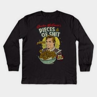 Shooter McGavin's Pieces of Shit for Breakfast Cereal Fresh Design Kids Long Sleeve T-Shirt